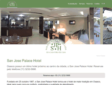 Tablet Screenshot of hotelsanjose.com.br